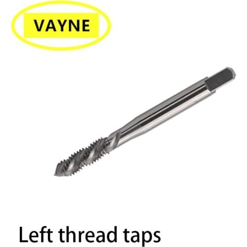 HSSE Left Hand Spiral Fluted tap UNC 4-40L 5-40L 6-32L 8-32L 10-24L 1/4-20L 5/16-18L 3/8-16L 1/2-13L Machine Screw Thread taps