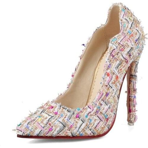 The new 2018 sexy stilettos ultra shallow mouth size code 31 18125-45 womens shoes