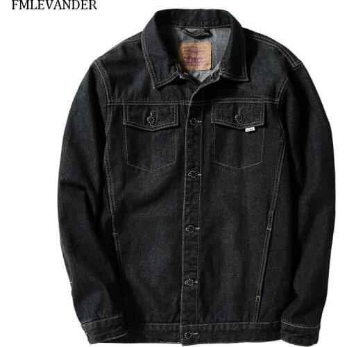 New Trend In 2019 Fashion Men Denim Jackets Plus Size S-7XL Fashionable Jean Jackets Men