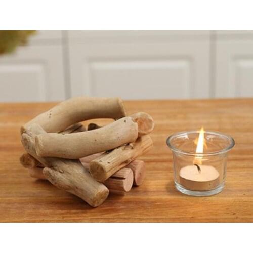 New Wooden Candlestick Candle Holder Table Desk Nice Wedding Decoration Props Decoration Furniture Romantic Candlelight Dinner