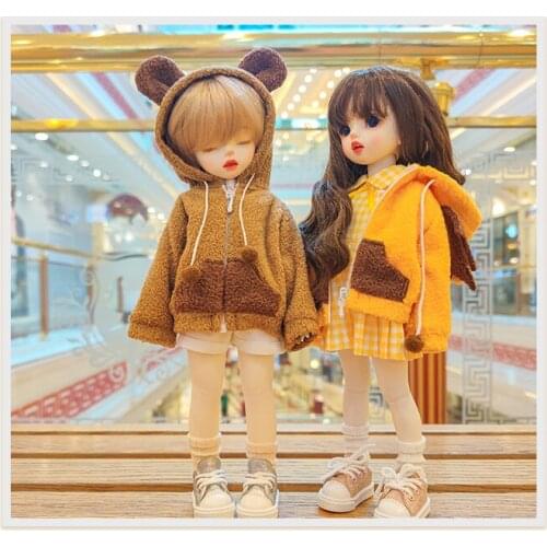 BJD doll clothes suitable for 1-6 size small animal coat cotton clothes doll accessories