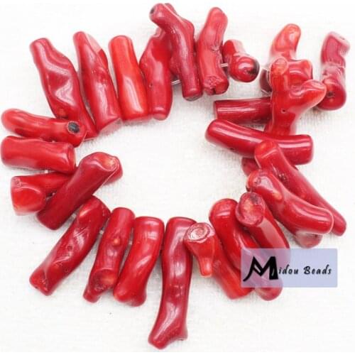 Wholesale ! 8-11x25-35mm Red Coral Freeform Loose Beads 8" ,we provide mixed wholesale for all items