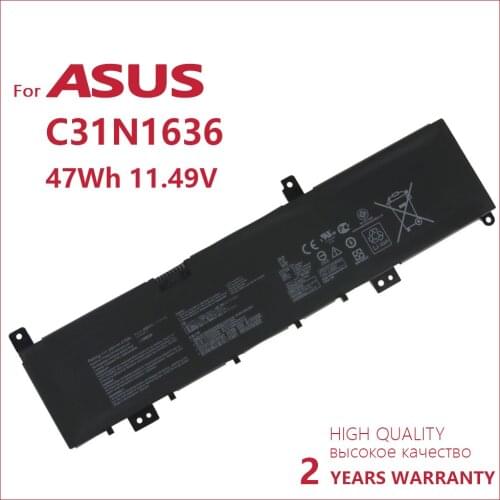 Genuine C31N1636 Laptop battery For Asus N580VN N580VD NX580V X580V X580VN NX580VD7300 NX580VD7700 Series 11.49V 47WH batteria