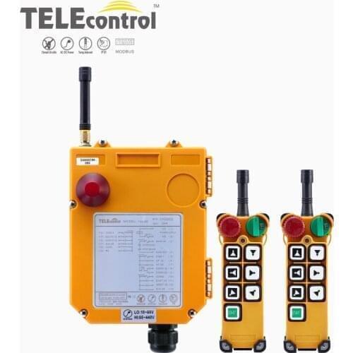 Industrial Remote Control F24-6D Hoist Crane Lift Button Switch 6 buttons 1 receiver 2 transmitters for truck hoist crane