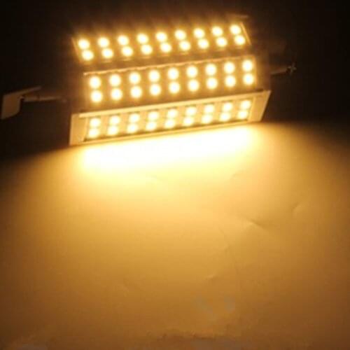 R7S10W 54 LEDs 5050 SMD Energy Saving Light Bulb Lamp 135mm Warm White 100-240V Replace Halogen Floodlight Drop shipping