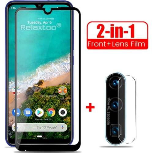 2-in-1 camera lens glass for xiomi xaomi xiami xiaomi mi a3 a2 lite light 9t pro tempered glass mia3 mia2 mi9t mi9tpro film 9h