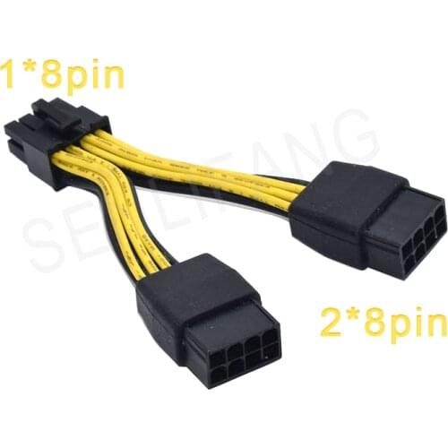 Well Tested 030-0571-000 GPU Cable For NVIDIA 1*8pin to 2*8pin M6 K80 P100 P40