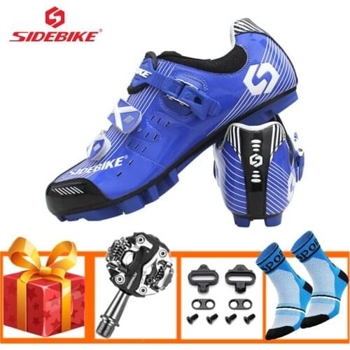 SIDEBIKE Zapatillas Ciclismo Mtb Cycling Shoes Add Pedals Men Women Self-locking Ultralight Superstar Athletic Bicycle Shoes