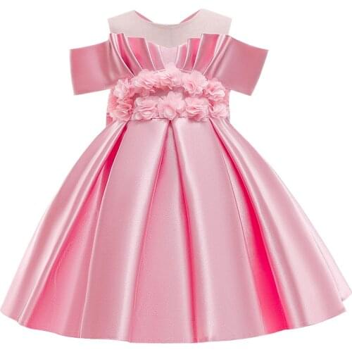 2021 Formal Evening Dress for Girls Christmas Kids Dress Girls Pageant Birthday Party Wedding Flower Clothing Girls Dresses