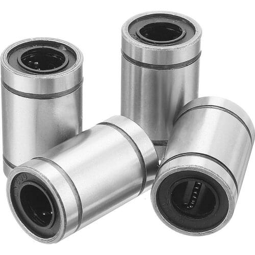 4pcs LM8UU 8x15x24mm Double Side Rubber Seal Linear Motion Ball Bearing Bushing
