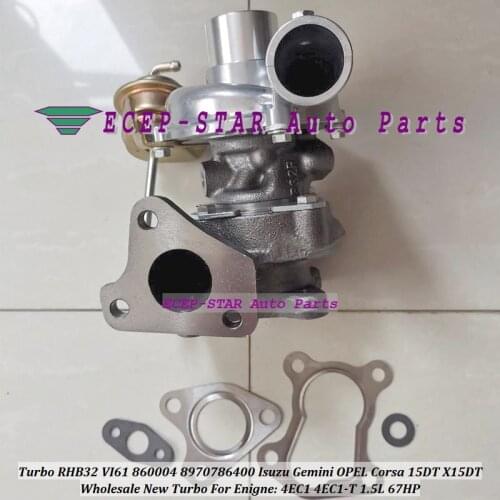 Free Ship RHB32 VI61 VB110094 8970786400 Turbo Turbocharger For ISUZU Gemini 1.5L JT For OPEL Corsa 93- 15DT X15DT 4EC1 4EC1T