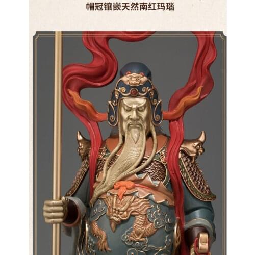 Huge Large Asia high grade GOOD LUCK God of wealth Dragon GUAN GONG Mammon Bronze statue HOME Shop Club BAR Company Patron saint