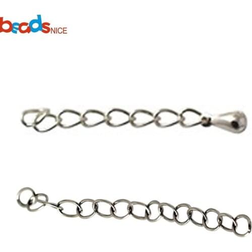 Beadsnice Extension Chain 925 Sterling Silver Extender Chain Jewelry Finding Wholesale Necklace Accessories Jewelry Making 27516