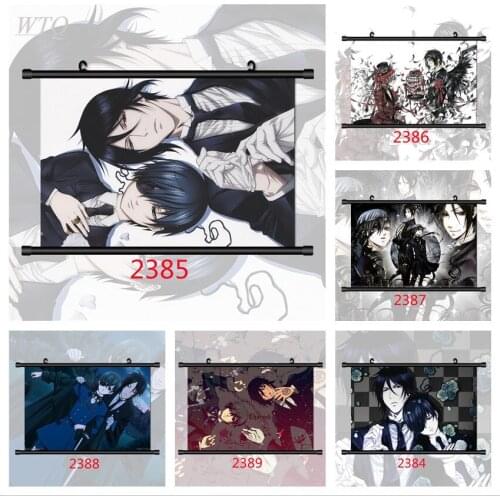 Black Butler Michaelis Sebastian Ciel Phantomhive Anime Posters Canvas Painting Wall Decor Poster Wall Art Picture Home Decor