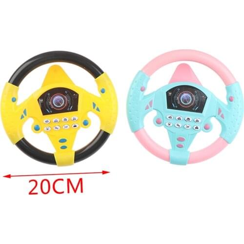 Children Musical Developing Educational Toys Simulation Steering Wheel with Light Early Education Sounding Toy For Kids