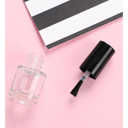5/7.5/10ml Travel Nail Polish Empty Refillable Glass Bottle Storage Container