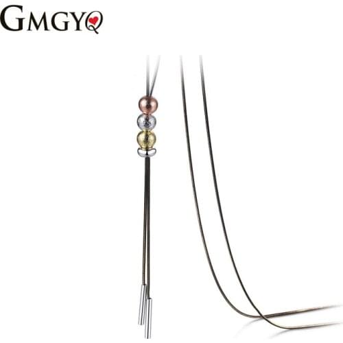 GMGYQ 2018 New Fashion Design Necklaces of Telescopic Rope Voor Vrouwen Pendant Necklaces Jewelry Wholesale Graduation Gifts
