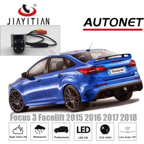 JIAYITIAN Rear view camera For Ford Focus ST RS Focus 3 2015 2016 2017 2018 4D 5D license plate camera CCD backup camera Parking