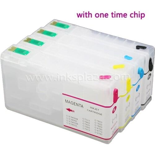 CISSPLAZA T7921 792XL refillable ink cartridge compatible For Epson WorkForce WF-5111/ WF-5191 / WF-5621 with one time chip