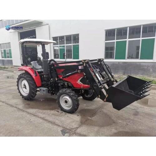 Front Loader with 60hp 4WD farm hydraulic tractor