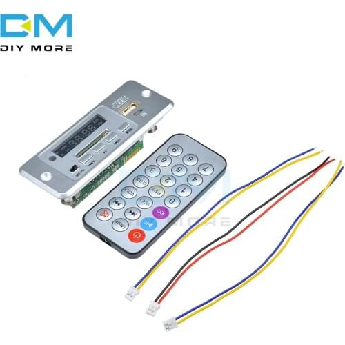 Mini MP3 Decoder Board 5V Bluetooth Call Decoding Module MP3 WAV U-Disk TF Card USB With 2*3W Amplifier Remote Controller Board