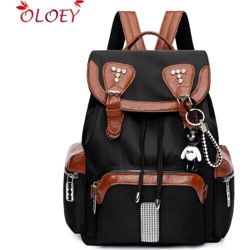 Drawstring Strap Fashion Womans Backpack waterproof Wear-Resistant Oxford Cloth Sports Large-Capacity Bag Shopping 2021 new hot