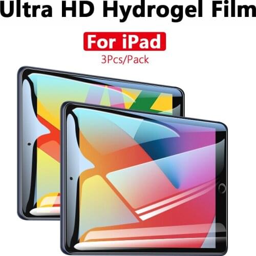 Ultra HD Soft TPU Hydrogel Film For Apple iPad Air 4 10.9 inch Mini 5 Air 3 2 1 Screen Protector For Pro 11 9.7 10.5 10.2 7 8 th