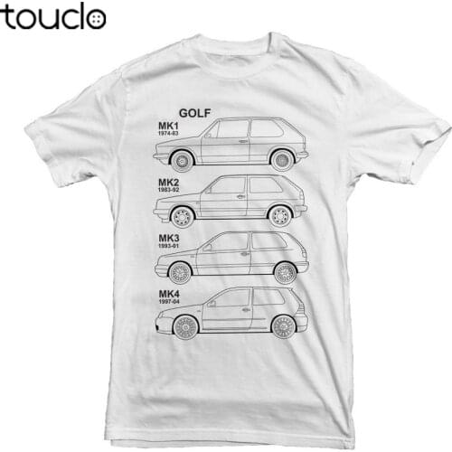 Germany Classic Car Golfer Mk1 - Mk4 Car - White Newest Style 3D Printed Men Tee Shirt Homme Summer Make T Shirts