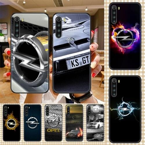 New Opel Astra Car Phone case For Xiaomi Redmi Note 7 7A 8 8T 9 9A 9S 10 K30 Pro Ultra black painting prime soft cover silicone