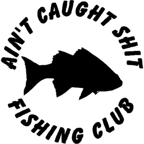 New Style Fishing Club Fish Funny Car Styling Car Boat Decal Vinyl Decorative Art Sticker Graphics Jdm