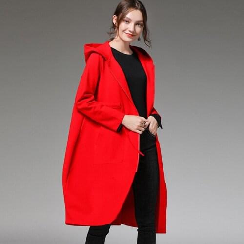 Autumn winter new plus size womens casual loose fashion show thin hoodie coats long sleeve drawstring zipper Elegant coat