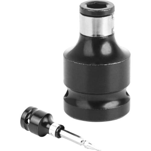 1/2" Square Quick Change Socket Adapter Converts Wrench 1/4" Hex Shank Drill Chuck Conversion Kit Converter Impact Driver