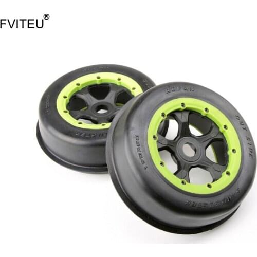 FVITEU Complete Rubber Front Sand Wheel Tires kits for 1/5 HPI BAJA 5T 5SC Rovan King Motor