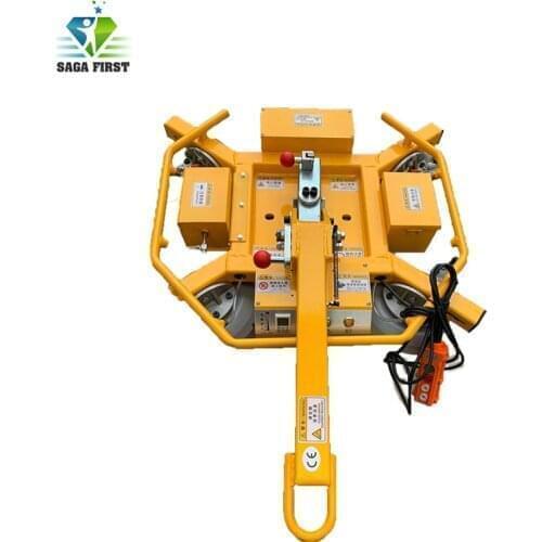 800kg 1000kg mini portable electric glass lifter on caterpillars for steel granite marble