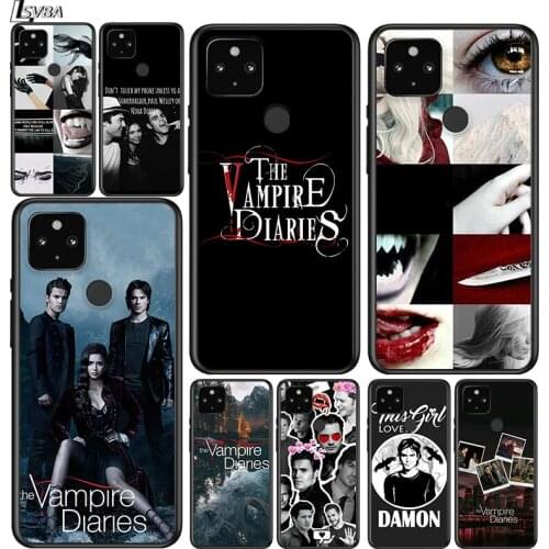 The Vampire Diaries Fierce Shockproof Cover for Google Pixel 5 5A 4 4A XL 5G Black Phone Case Shell Soft Fundas Coque Capa