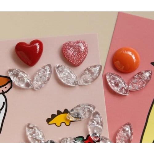 With a good silver leaf, Japanese diy hand-made accessories, handmade earrings, earrings, jewelry materials ins