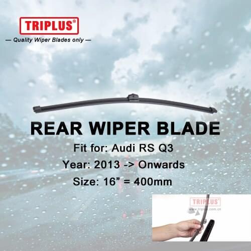 Rear Wiper Blade for Audi RS Q3 (2013-Onwards) 1pc 16" 400mm,Rear Windscreen Wipers,for Back Window Windshield Wiper Blades