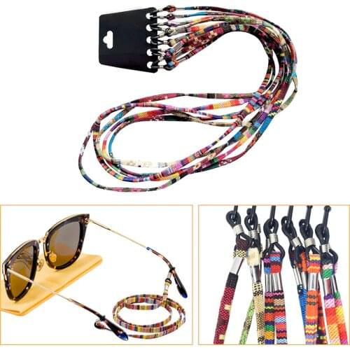 5pcs Multicolor Sunglasses Neck Cord Strap Eyeglass Glasses String Lanyard Holder for Reading Glasses Eyewear Spectacles