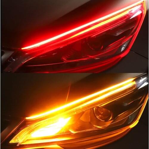 2x Ultrafine Cars DRL LED Daytime Running Lights Streamer Turn Signal for BMW all series 1 2 3 4 5 6 7 X E F-series E46 E90 X1