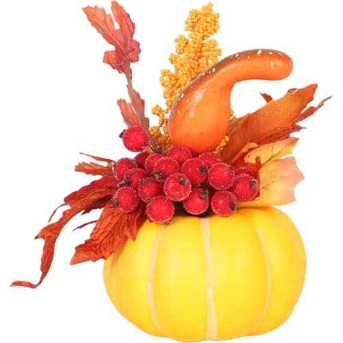 Ornament Autumn Decor Artificial Pumpkin Pine Cone Halloween Prop Fashion Hot Decoration Quality New Harvest Home Decorative