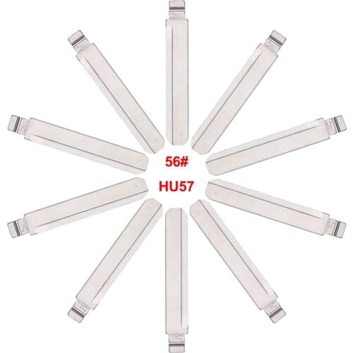 Keyecu 10 Pieces 56#, HU57 KEYDIY Universal Remotes Flip Key Blade for Volvo,for BYD F3