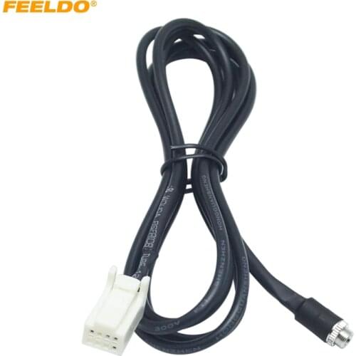 FEELDO Car CD Radio MP3 Audio Aux Wire Cable Female 3.5mm Jack To 8-Pin Adapter For Nissan INFINITI/Sylphy/Tiida/Qashqai