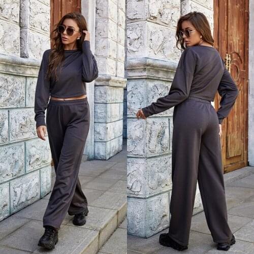 Long Sleeve Womens Pajama Pijamas Set Sleepwear Home Suit Clothes Lounge Sexy Hoodie Top Tees Pants Sports Sets Sweatpants Gym