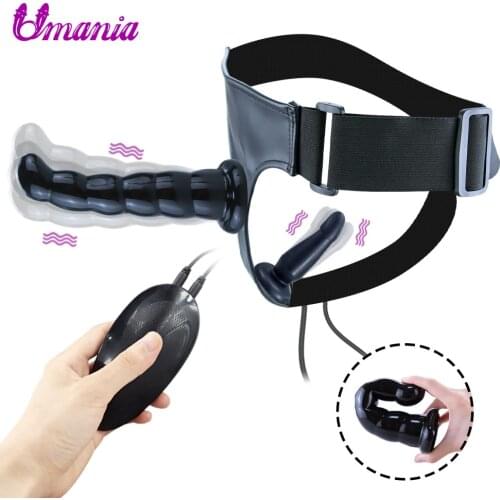 Female Vibrator Dildo Panties Realistic Penis Strap-on Dildo Belt Gay Silicone Anal Plug Suction Cup Dick Sex Toys For Women