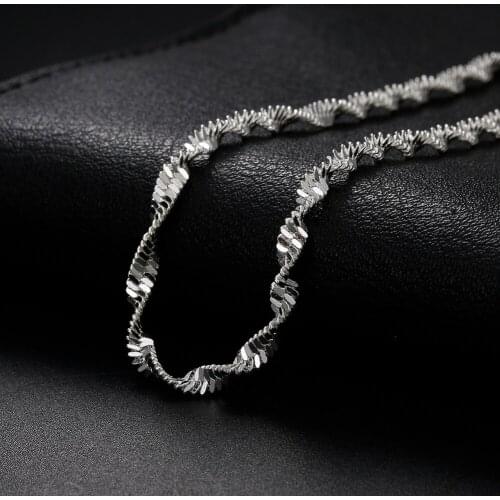 New charms 925 sterling Silver Twisted Chain Bracelet for Women Men Fashion Wedding party Fine Jewelry Christmas Gifts