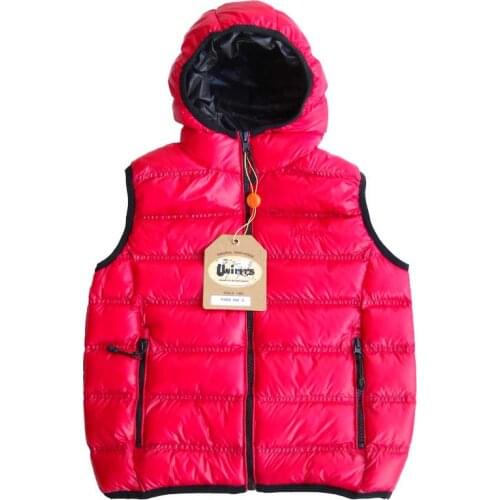Sleeveless vest down jacket bomber quilted baby female child winter waterproof