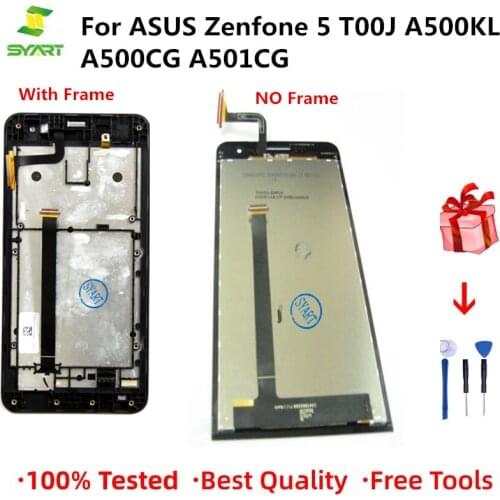 Lcd Display Zenfone For ASUS Zenfone 5 5“ Touch Screen Digitizer For ASUS Zenfone 5 Display T00J A500KL A500CG A501CG Screen