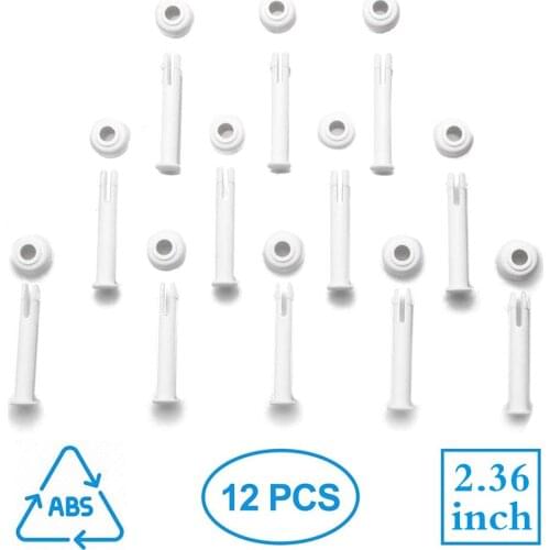 12 PCS Plastic Pool Joint Pins Rubber Seals for Intex 13'-24' Above Ground Metal Frame Pools Pool Replacement Parts 28270-28273