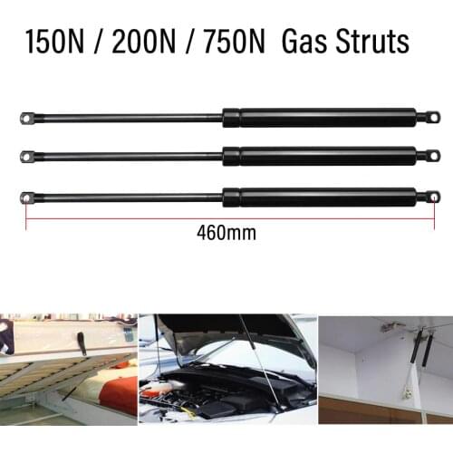 460mm 150/200/750N Car Struts Bonnet Hood Rear Trunk Tailgate Boot Shock Lift Strut Support Bar Gas Spring Bus Bed Boat Window