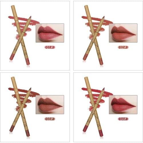 8PCS/Set Matte Lip Liner Lip Contour Pencil Velvet Lip Gloss Lipstick Waterproof Long-Lasting Lipliner Charming Makeup Set TSLM